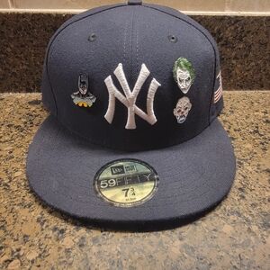 New York Yankees New Era Navy Fitted Cap USA Flag Patch